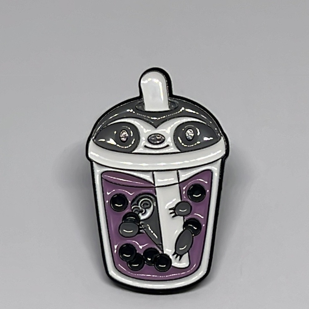 Sloth boba tea‎ brooch lapel pin backpack pin hat pin